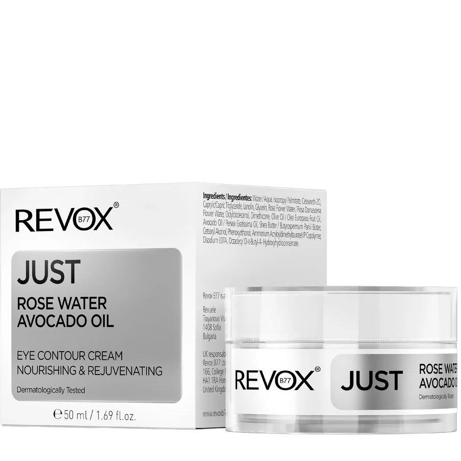 REVOX B77 JUST ROSE WATER AVOCADO OIL EYE CONTOUR CREAM