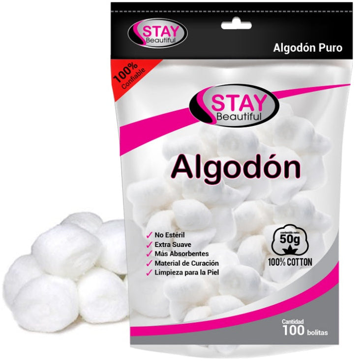 STAY BEAUTIFUL ALGODÓN 50G EMPAQUE