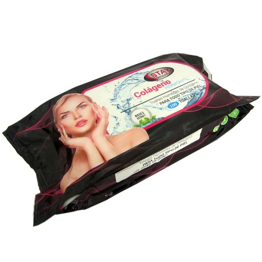STAY BEAUTIFUL TOALLITAS HUMEDAS COLÁGENO 100UND