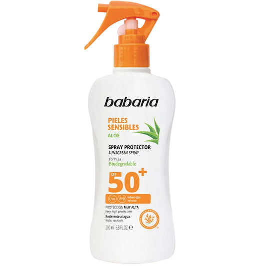 BABARIA SPRAY PROTECTOR SOLAR SENSIBLES SPF 50+ 200ML