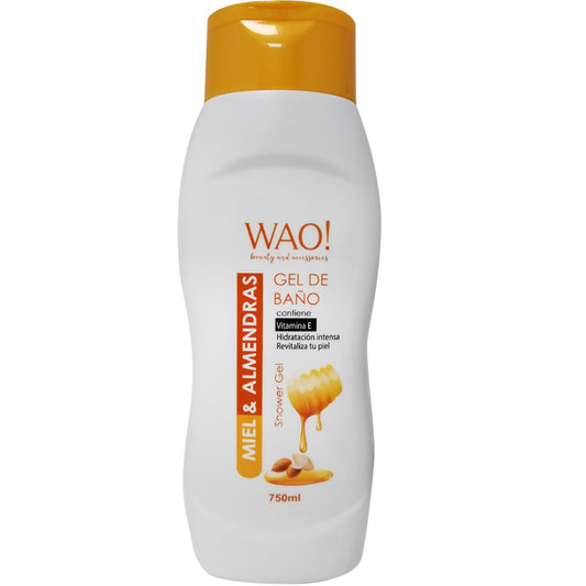 WAO! GEL DE BAÑO MIEL & ALMENDRA 750ML