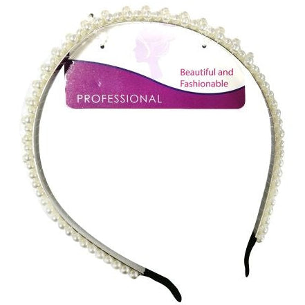 WAO! VINCHA PARA EL CABELLO PERLAS BLANCAS