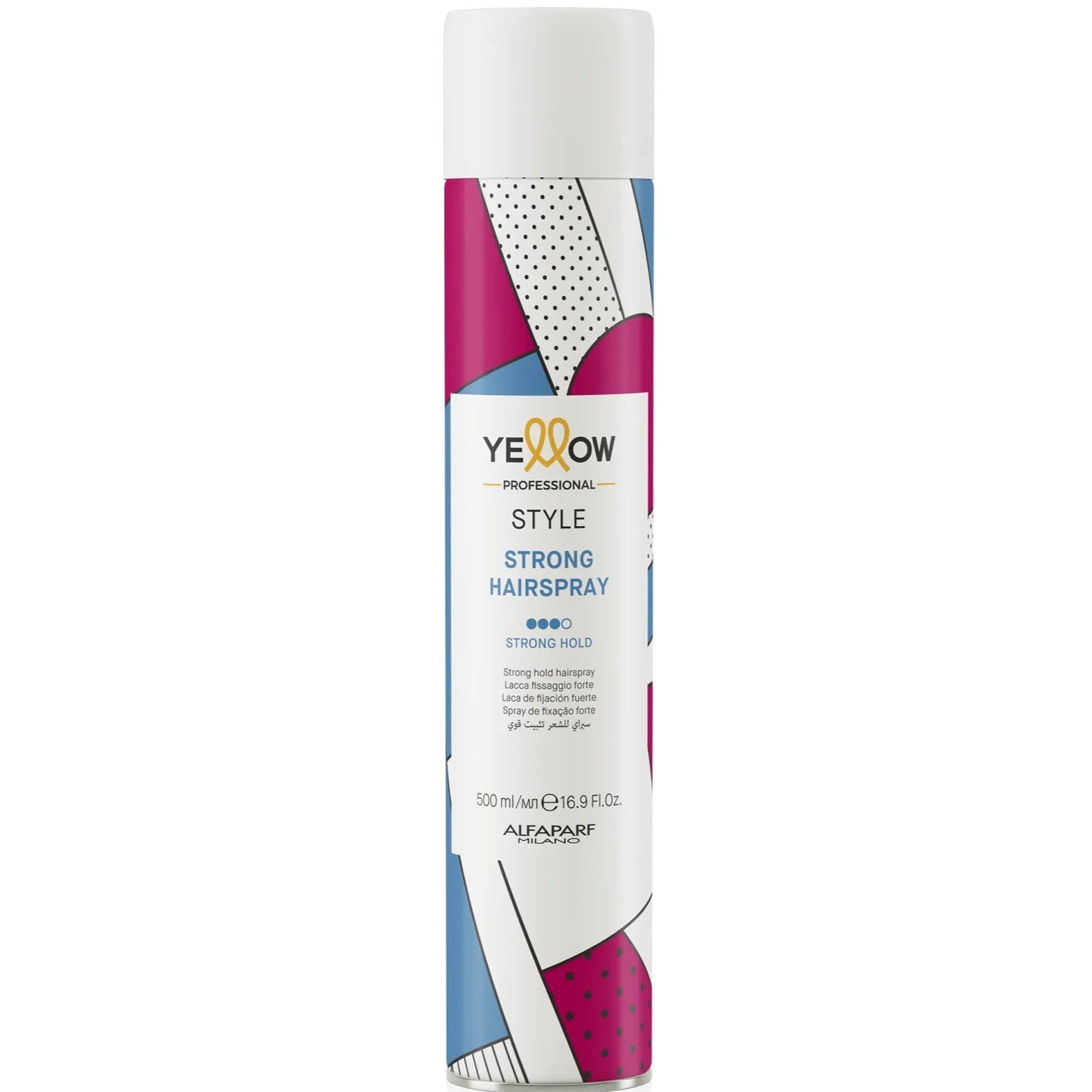 YELLOW PROFESSIONAL HAIR SPRAY STRONG 500ML