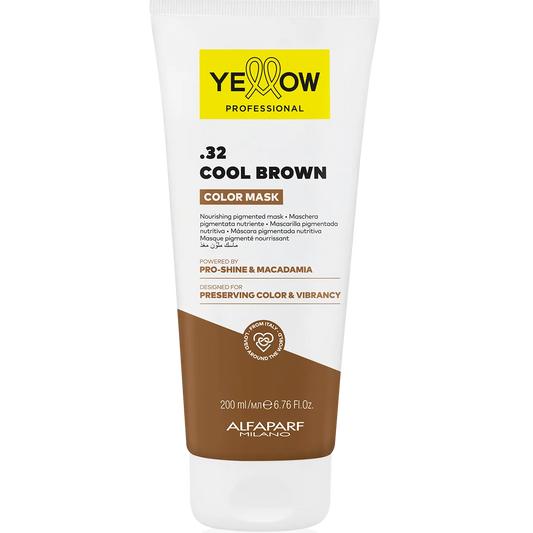 YELLOW PROFESSIONAL COLOR CARE REFRESH MASK .32 COOL BROWN 250ML