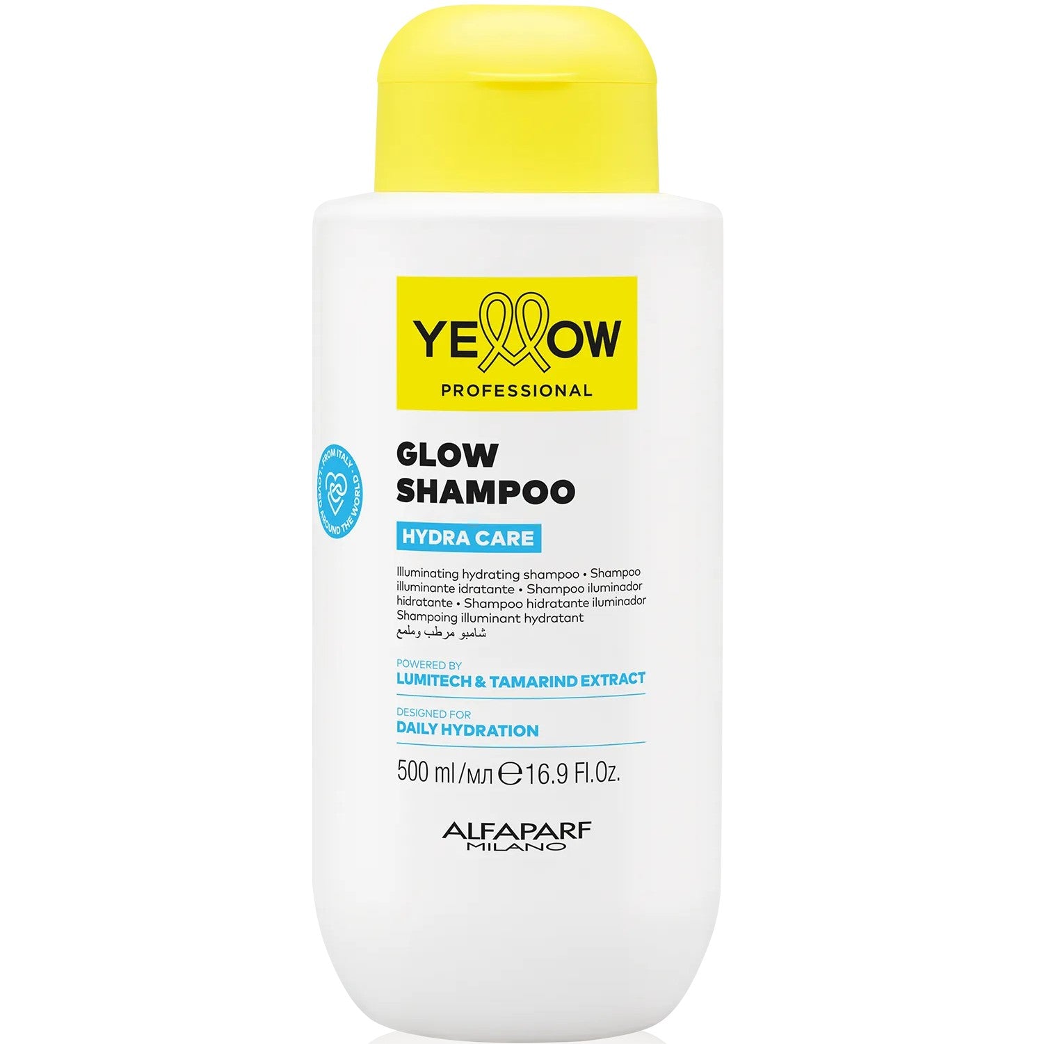YELLOW PROFESSIONAL HYDRA CARE GLOW SHAMPOO 500ML