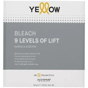 YELLOW PROFESSIONAL SCALP BLEACH 9 LEVELS 50GR