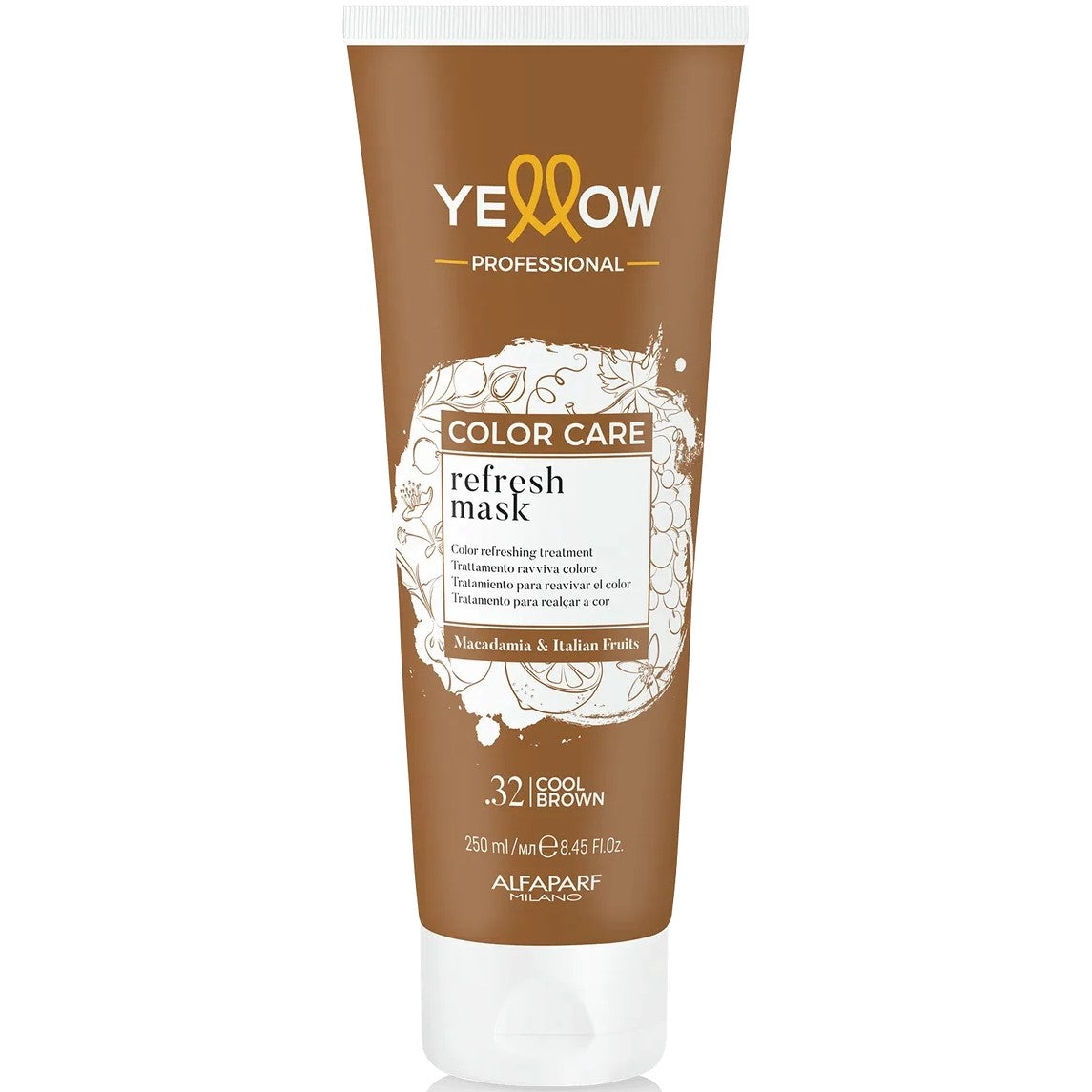 YELLOW PROFESSIONAL COLOR CARE REFRESH MASK .32 COOL BROWN 250ML