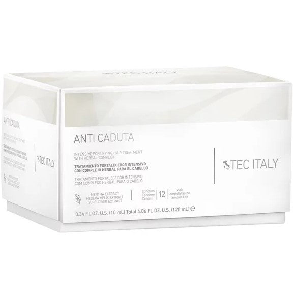 TEC ITALY ANTI CADUTA TRATAMIENTO FORTALECEDOR INTENSIVO CON COMPLEJO HERBAL 10ML C/U