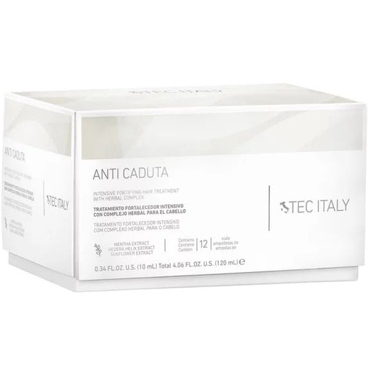 TEC ITALY ANTI CADUTA TRATAMIENTO FORTALECEDOR INTENSIVO CON COMPLEJO HERBAL 10ML C/U