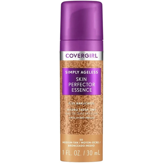 COVERGIRL SIMPLY AGELESS SKIN PROTECTOR FOUNDATION 50 MEDIUM TAN