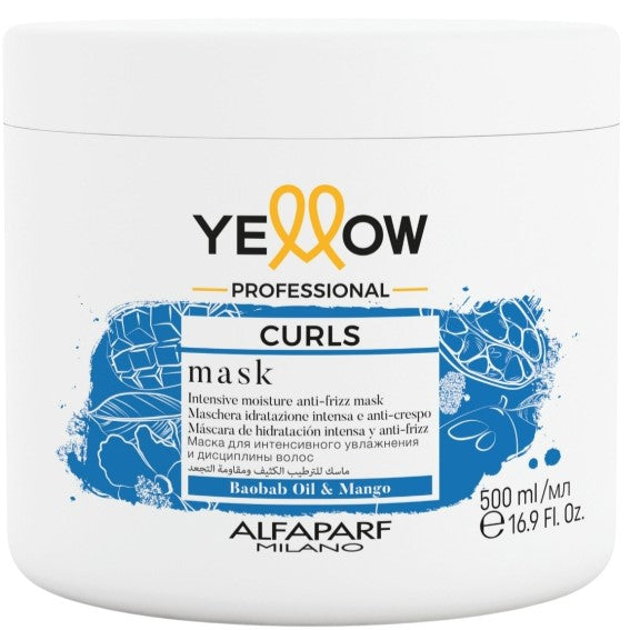 YELLOW PROFESSIONAL CURLS MASK BAOBAB & OIL MANGO 500ML