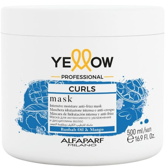 YELLOW PROFESSIONAL CURLS MASK BAOBAB & OIL MANGO 500ML