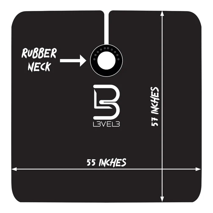 LEVEL3 CAPA NEGRA CUELLO DE GOMA