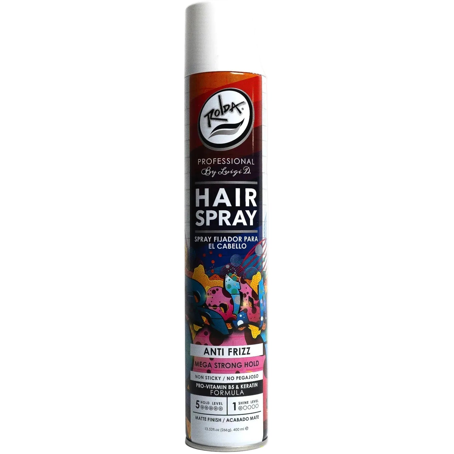 ROLDA HAIR SPRAY ANTI FRIZZ MEGA STRONG HOLD 400ML