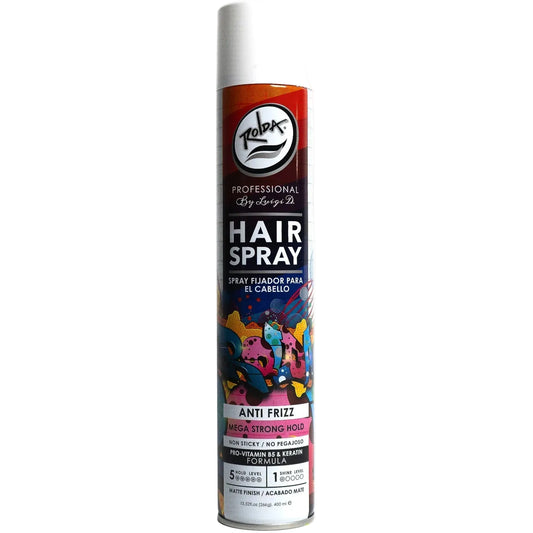ROLDA HAIR SPRAY ANTI FRIZZ MEGA STRONG HOLD 400ML