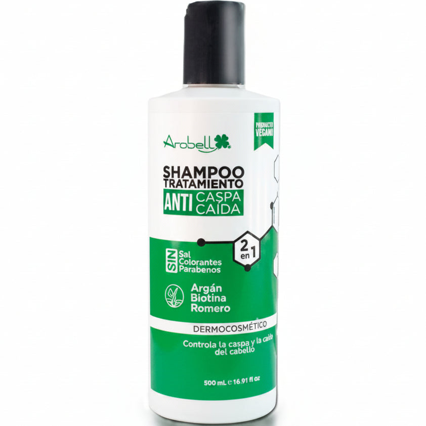 AROBELL CHAMPÚ TRATAMIENTO ANTICASPA ANTICAIDA 500ML
