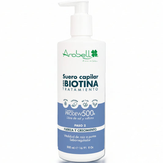 AROBELL SUERO CAPILAR CON BIOTINA 500ML