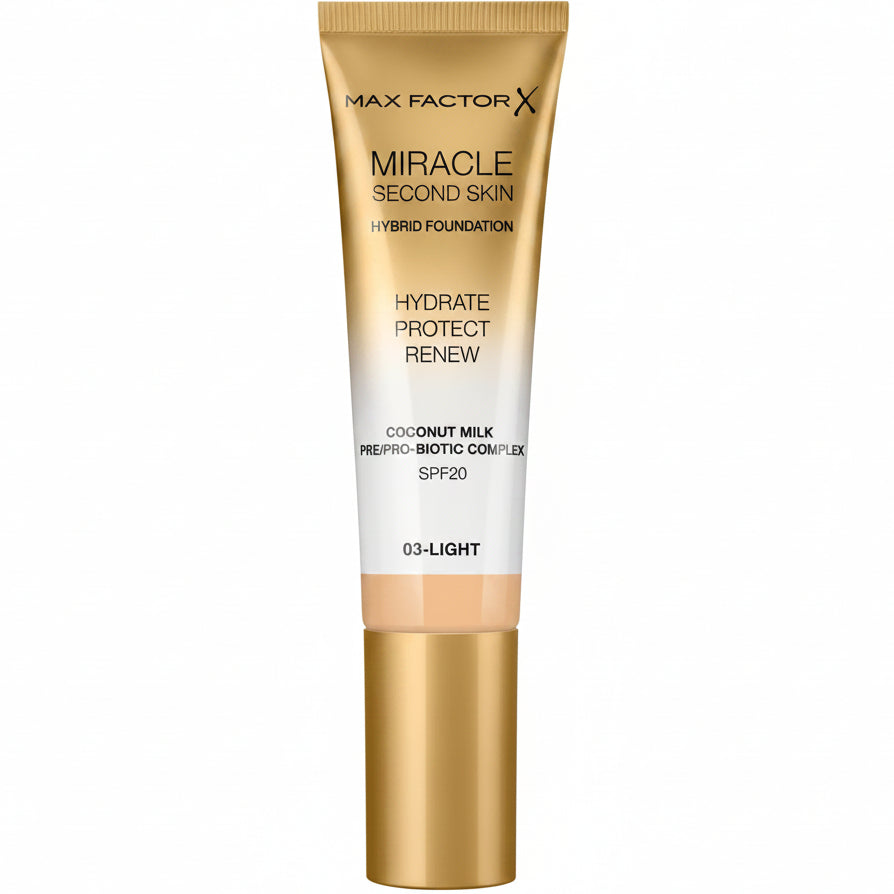 MAX FACTOR MIRACLE SECOND SKIN HYBRID FOUNDATION 03