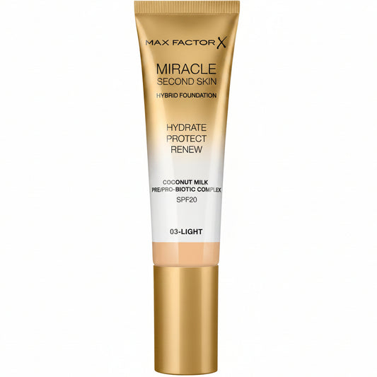 MAX FACTOR MIRACLE SECOND SKIN HYBRID FOUNDATION 03