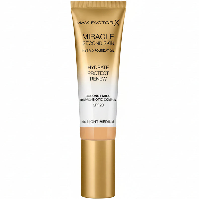 MAX FACTOR MIRACLE SECOND SKIN HYBRID FOUNDATION 04