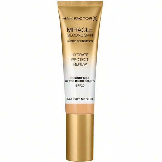 MAX FACTOR MIRACLE SECOND SKIN HYBRID FOUNDATION 04