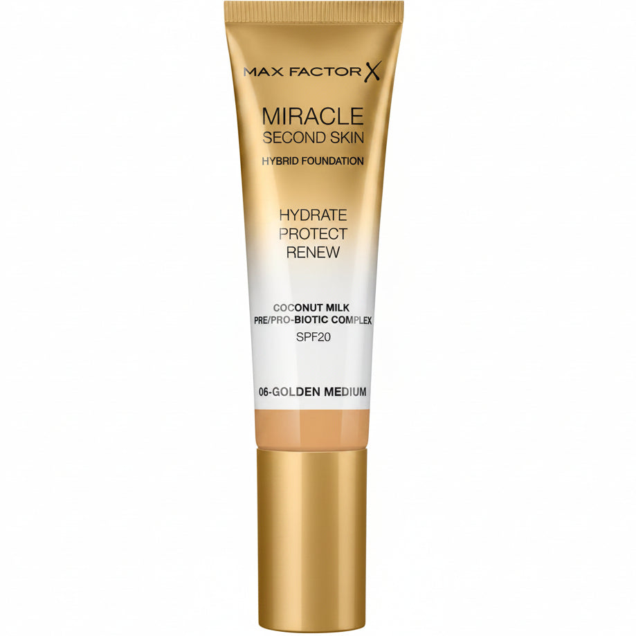 MAX FACTOR MIRACLE SECOND SKIN HYBRID FOUNDATION 06