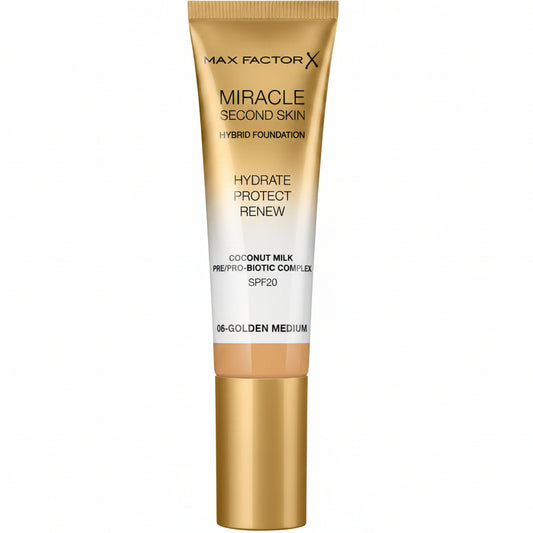 MAX FACTOR MIRACLE SECOND SKIN HYBRID FOUNDATION 06
