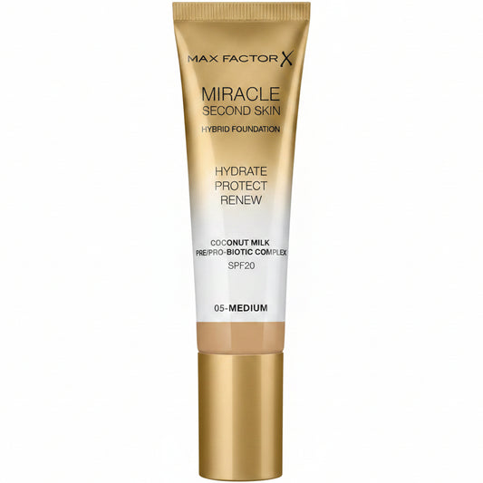 MAX FACTOR MIRACLE SECOND SKIN HYBRID FOUNDATION 05